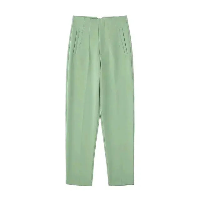 Isabell | Hoge Taille Plissé Broeken