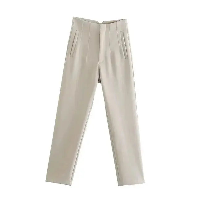 Isabell | Hoge Taille Plissé Broeken